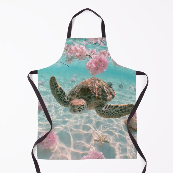 Item preview, Turtle in Cherry Blossom Lagoon designed and sold by FrostyFrisby.