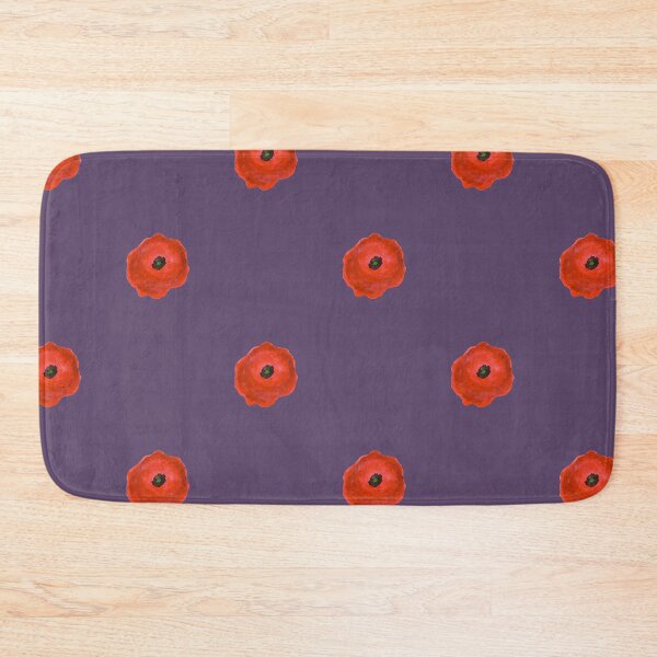 Item preview, Red Watercolor Poppies Floral Pattern designed and sold by Farnwirbel – Art.