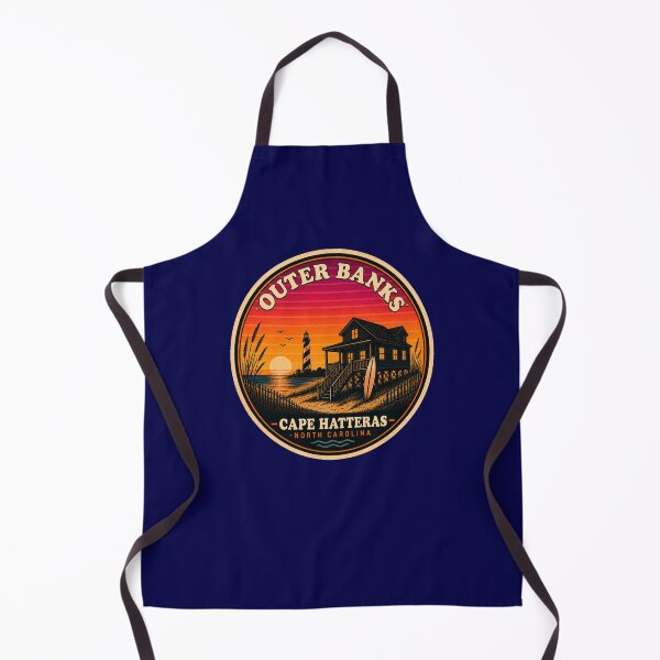 Item preview, Outer Banks Cape Hatteras Retro Sunset Badge designed and sold by Swanny's Custom T-shirt and Gift Designs.