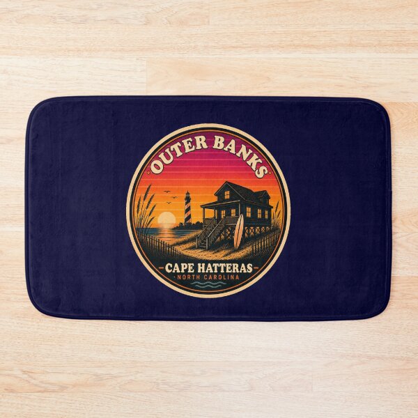 Item preview, Outer Banks Cape Hatteras Retro Sunset Badge designed and sold by Swanny's Custom T-shirt and Gift Designs.
