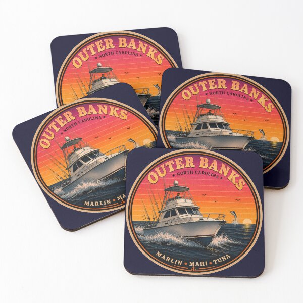 Item preview, Outer Banks Sportfishing Sticker designed and sold by Swanny's Custom T-shirt and Gift Designs.