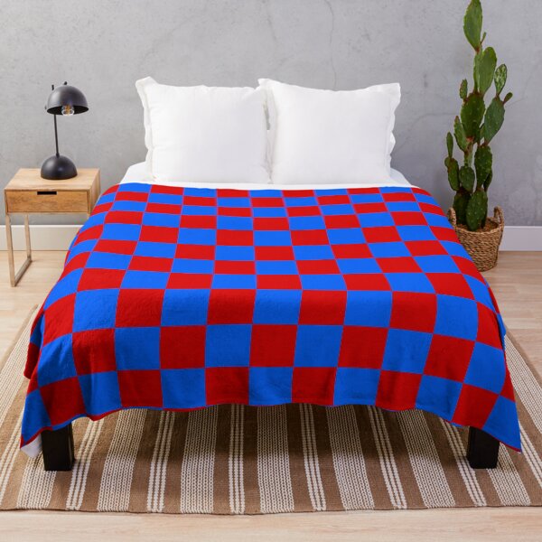 Item preview, Red and Blue Check Grid designed and sold by OneThreeSix.
