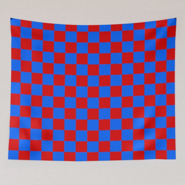 Item preview, Red and Blue Check Grid designed and sold by OneThreeSix.