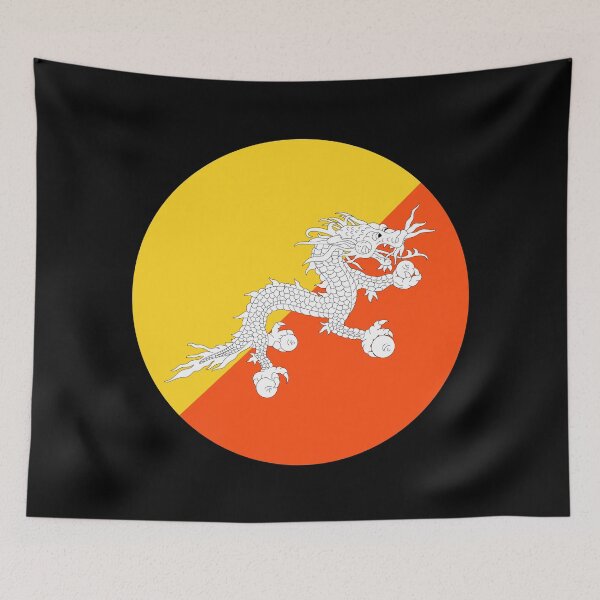 Item preview, Bhutan Circle Flag BT designed and sold by shitpostee.