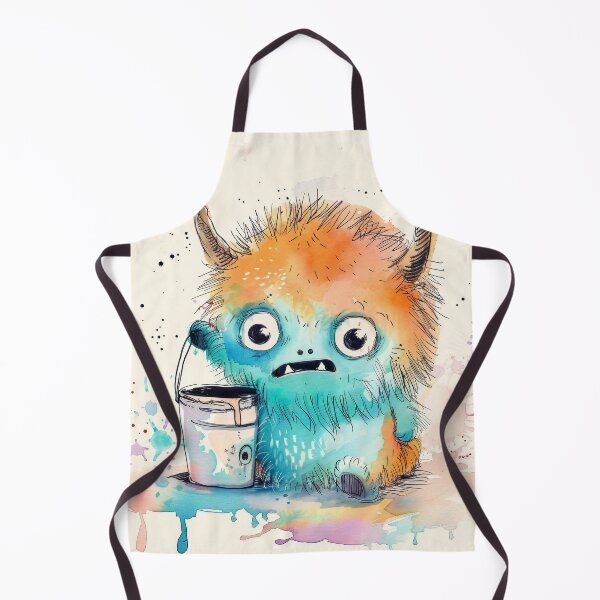 Item preview, Cute Monster Spilled Paint - Happy Accident Doodle Art designed and sold by OopsIDrewIt.
