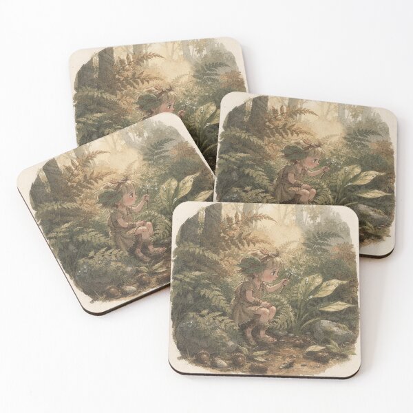 Item preview, Fern Sprite Painting Dewdrops designed and sold by PictorialWhimsy.