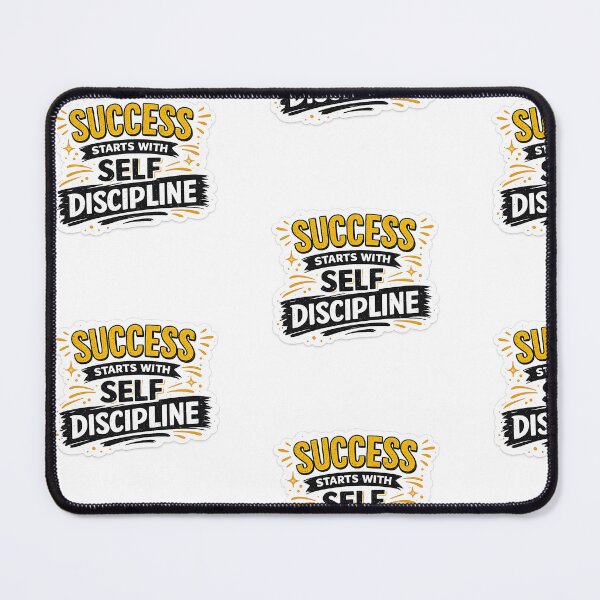 Item preview, Success Starts With Self Discipline – Motivational Typography Sticker designed and sold by Ishratparween11.