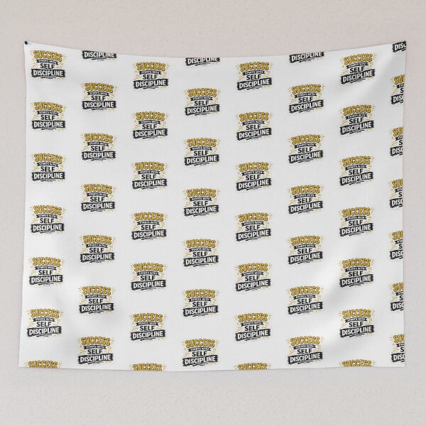 Item preview, Success Starts With Self Discipline – Motivational Typography Sticker designed and sold by Ishratparween11.