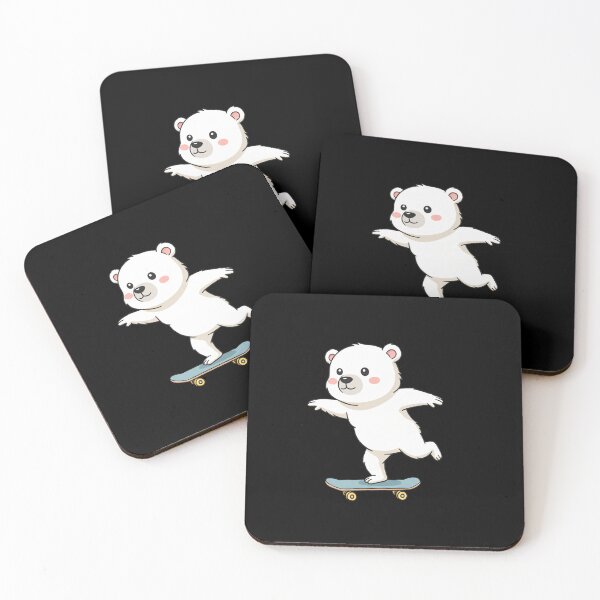 Item preview, Funny Polar Bear Skateboard Skating Zoo Boys Girls Kids designed and sold by rafaeltto.