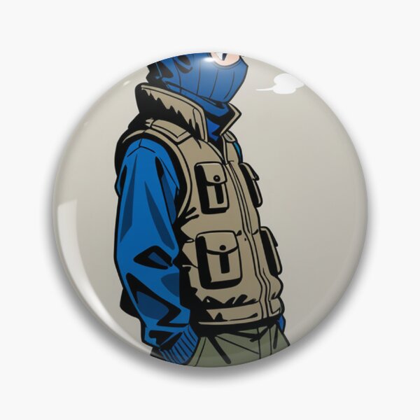 Item preview, Fashion - Man in Black Puffer Vest Balaclava Cargo Streetwear Anime Variant 2 designed and sold by AnimeShin.