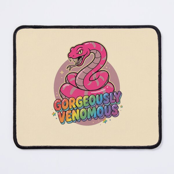 Item preview, Gorgeously Venomous Pink Snake Rainbow Graphic — Funny LGBT Pride Attitude Confidence designed and sold by SkTee2k.