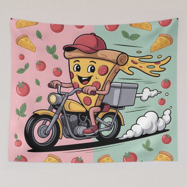 Item preview, Drive-thru pizza. designed and sold by MyHappyArtShop.