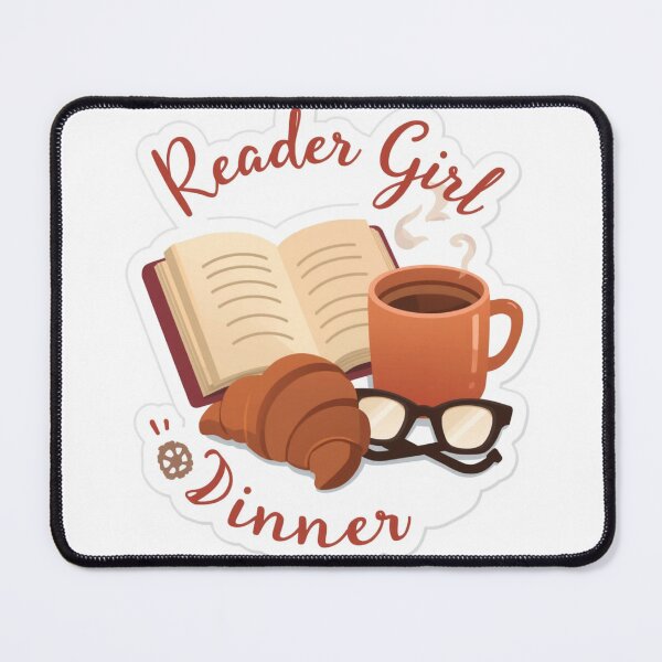 Item preview, Reader Girl Dinner designed and sold by Stickers-maker2.