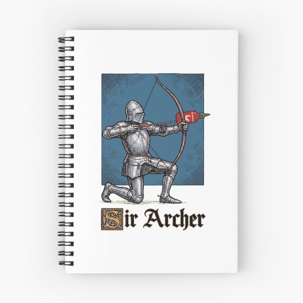 Aperçu de l'œuvre Sir Archer Chevalier médiéval Sauce Sriracha Mème drôle d'Archer créée et vendue par Noctivyra.