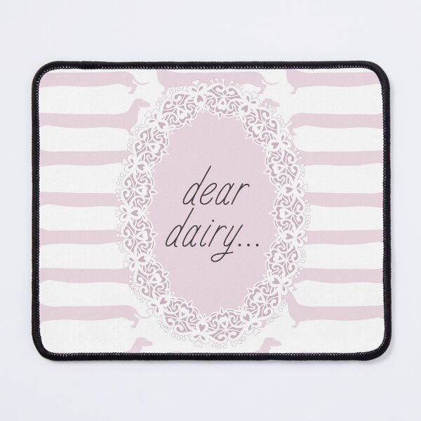 Item preview, pink dachshund dear dairy cute gifts for dog lover designed and sold by foryourbestself.