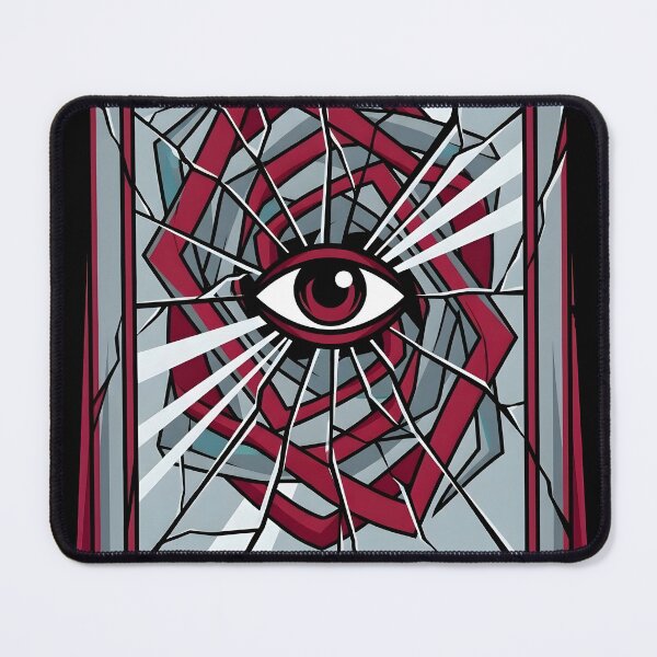 Item preview, Minimalist Psychological Horror Shattered Mirror Evil designed and sold by EKHOAISTORE.
