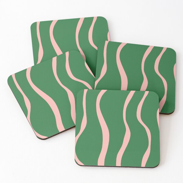 Item preview, Pink Green Abstract Line Art designed and sold by soheedesigns.
