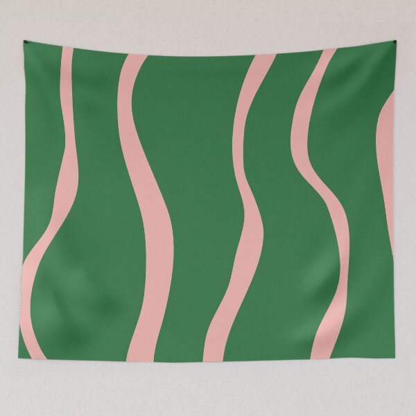 Item preview, Pink Green Abstract Line Art designed and sold by soheedesigns.