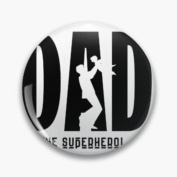 Item preview, Dad The Superhero Minimalist Father's Day Silhouette designed and sold by SoftAuraStudi0.