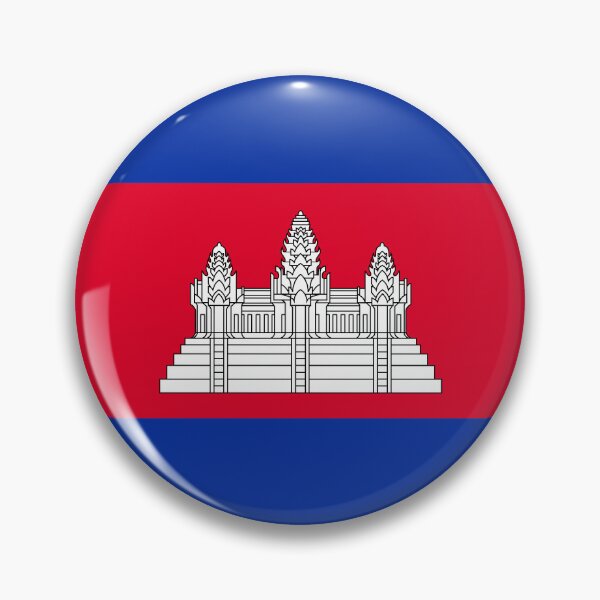 Item preview, Cambodia Circle Flag KH designed and sold by shitpostee.