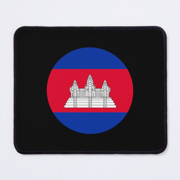 Item preview, Cambodia Circle Flag KH designed and sold by shitpostee.