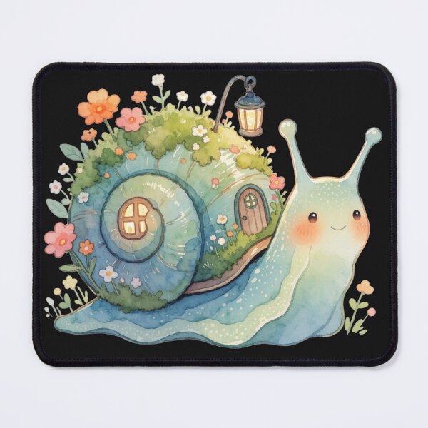 Item preview, Woodland Snail House Sticker | Cozy Cottagecore Fantasy Creature designed and sold by AillustriaAK.