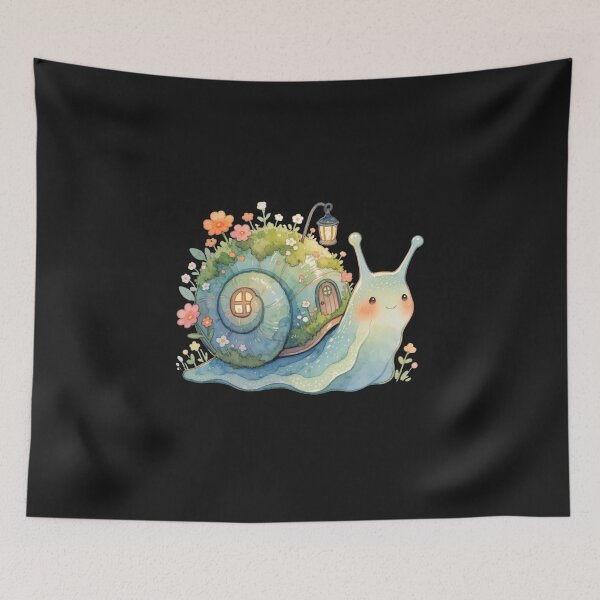 Item preview, Woodland Snail House Sticker | Cozy Cottagecore Fantasy Creature designed and sold by AillustriaAK.