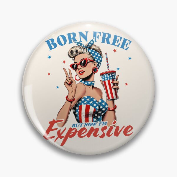 Item preview, Vintage Born Free But Now I'm Expensive - Funny 4th Of July designed and sold by legendaryskins.