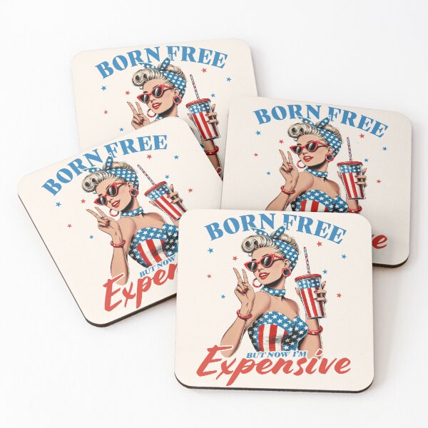 Item preview, Vintage Born Free But Now I'm Expensive - Funny 4th Of July designed and sold by legendaryskins.