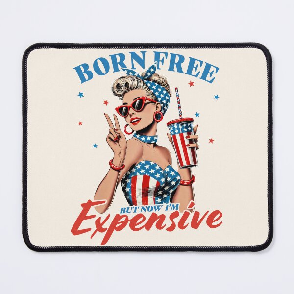 Item preview, Vintage Born Free But Now I'm Expensive - Funny 4th Of July designed and sold by legendaryskins.