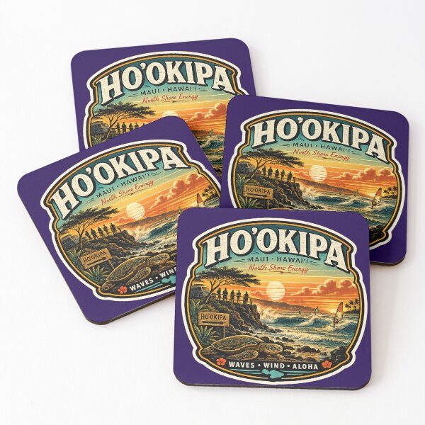 Item preview, Ho'okipa Beach Maui Hawaii Vintage Badge designed and sold by Swanny's Custom T-shirt and Gift Designs.