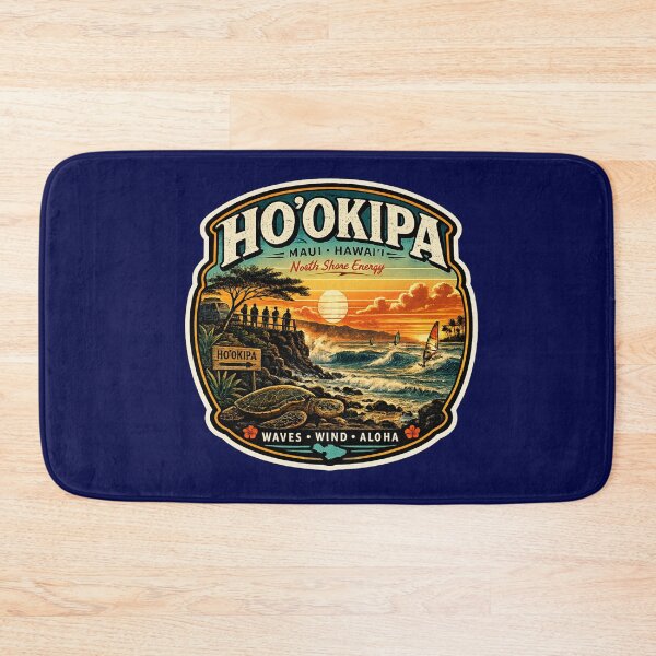 Item preview, Ho'okipa Beach Maui Hawaii Vintage Badge designed and sold by Swanny's Custom T-shirt and Gift Designs.