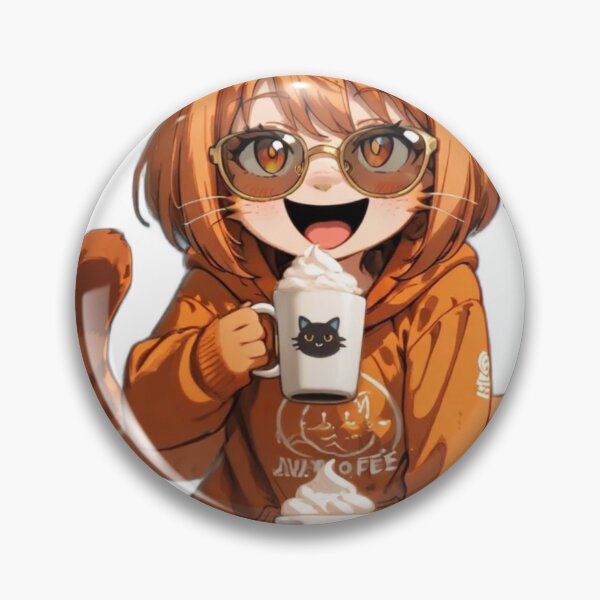 Item preview, Orange Tabby Cat  Drinking Coffee designed and sold by BLUESKY11a.