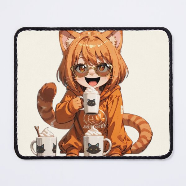 Item preview, Orange Tabby Cat Drinking Coffee designed and sold by BLUESKY11a.