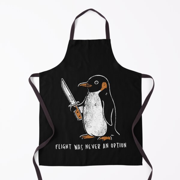 Item preview, Penguin With Knife Flight Was Never An Option Funny Design designed and sold by RawGfxPlanet.