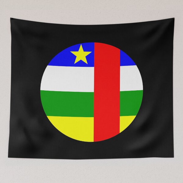 Item preview, Central African Republic Circle Flag CF designed and sold by shitpostee.