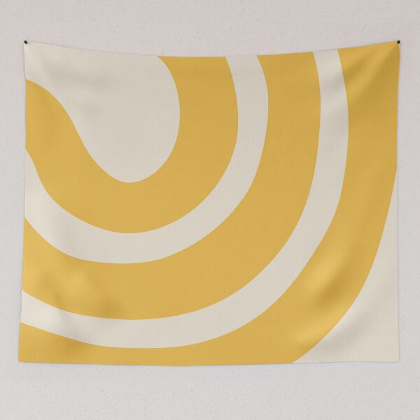 Item preview, Bold Minimalistic Yellow Abstract Art designed and sold by soheedesigns.