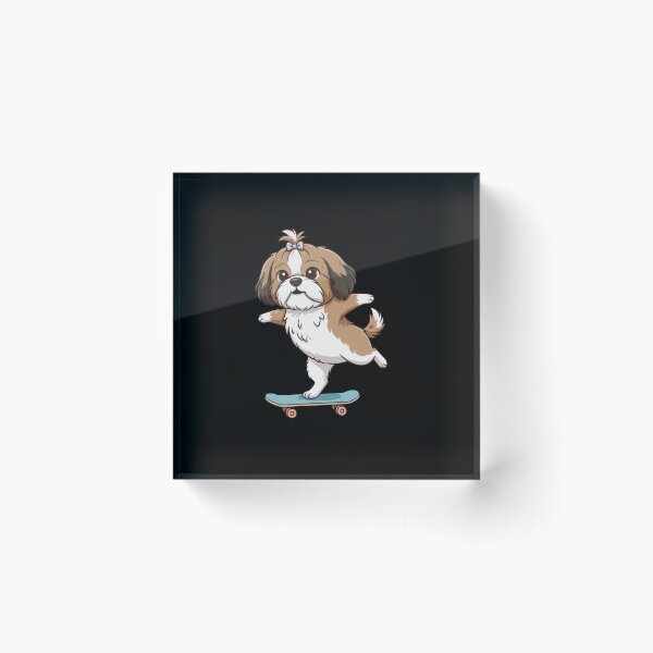 Item preview, Funny Shih Tzu Skateboard Skating Zoo Boys Girls Kids designed and sold by rafaeltto.