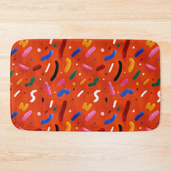 Item preview, Orange Abstract Brushstroke And Dot Pattern designed and sold by igraphixart.