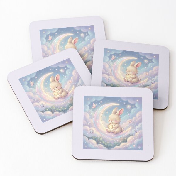 Item preview, Dreamy Bunny on the Crescent Moon. designed and sold by JoyNest = "The nest of joy".