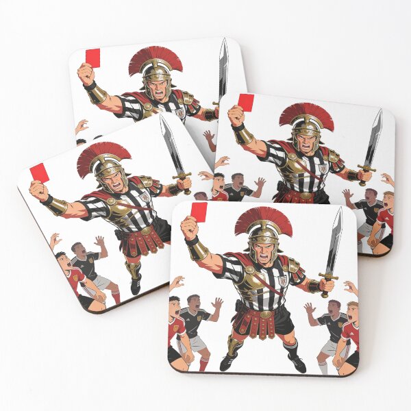 Item preview, Roman Gladiator Referee Death By Red Card - Funny Soccer Gift designed and sold by HistoricHumor.
