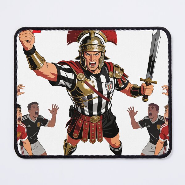 Item preview, Roman Gladiator Referee Death By Red Card - Funny Soccer Gift designed and sold by HistoricHumor.