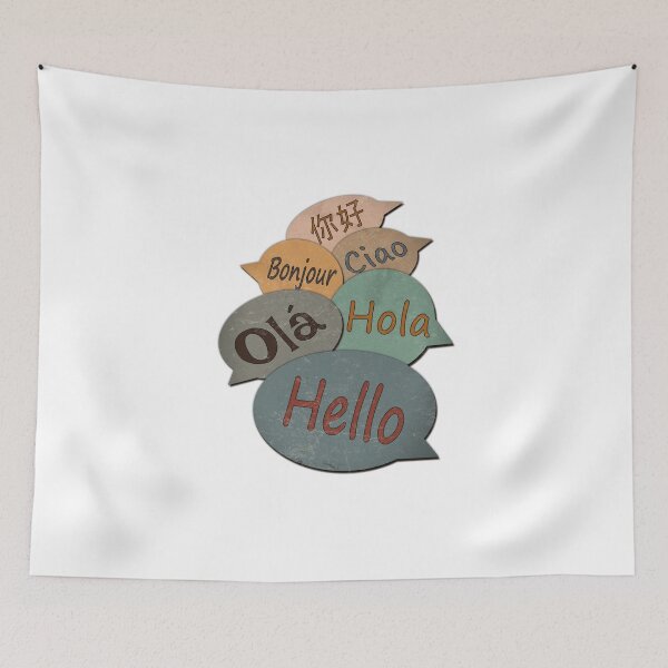 Item preview, Hello World - Multilingual Speech Bubbles designed and sold by RonnyMilleo.