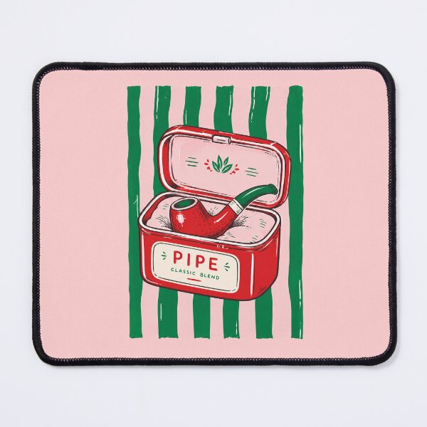Item preview, Retro Tobacco Pipe Tin Illustration designed and sold by olosra.