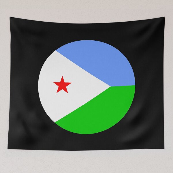 Item preview, Djibouti Circle Flag DJ designed and sold by shitpostee.