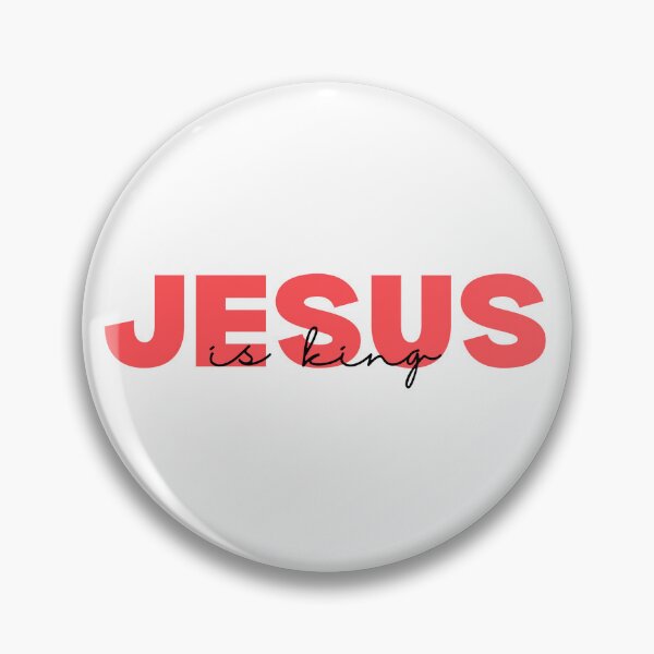 Item preview, Jesus is King Red designed and sold by The Artful Pearl.
