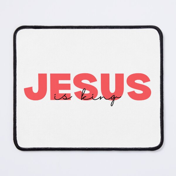 Item preview, Jesus is King Red designed and sold by The Artful Pearl.