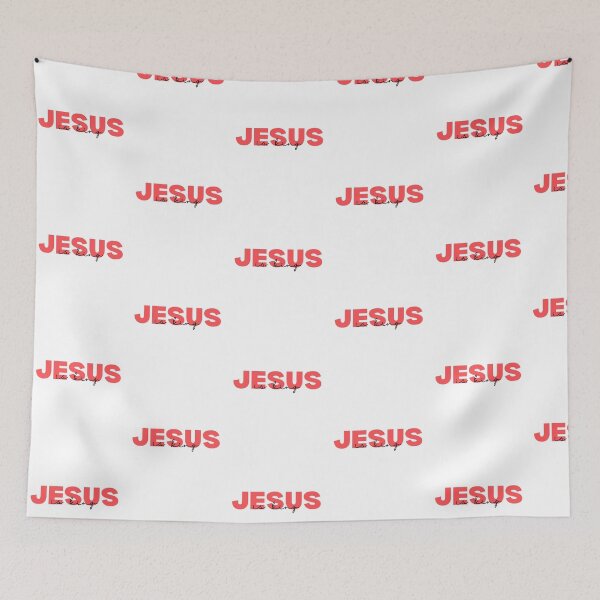 Item preview, Jesus is King Red designed and sold by The Artful Pearl.