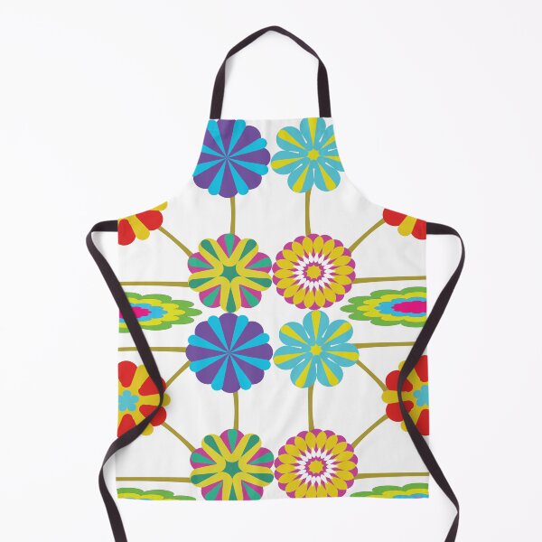 Item preview, Colorful Folk Art Floral Geometric Seamless Pattern with Decorative Flowers and Lattice Design  Description designed and sold by Ei-Ei.