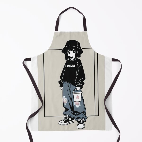 Item preview, Fashion - Man in Black Top Bucket Hat Baggy Jeans Streetwear Anime Variant 2 designed and sold by AnimeShin.